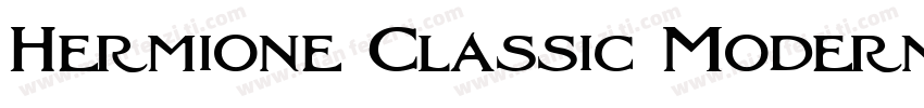 Hermione Classic Modern Typeface字体转换